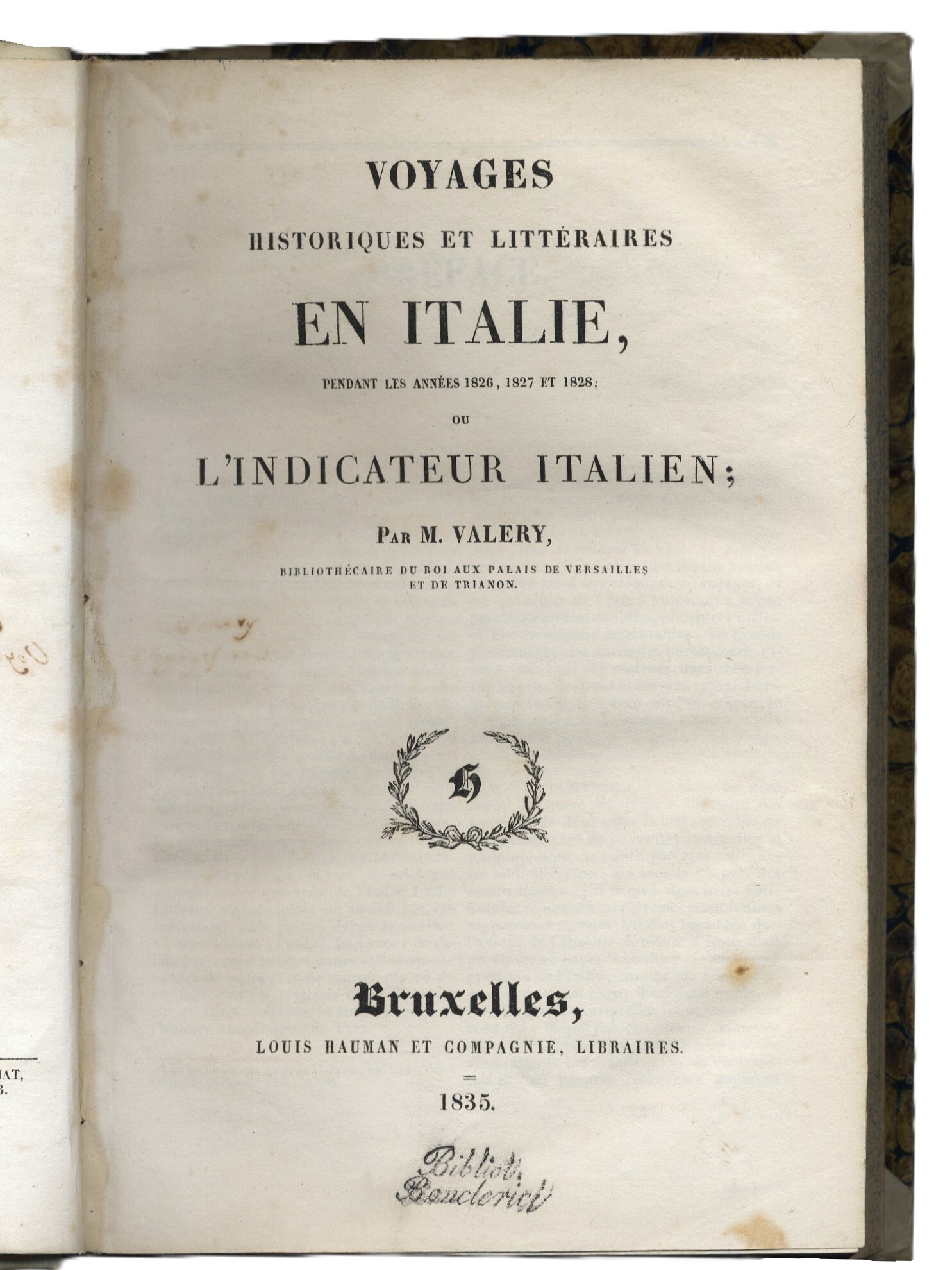 Voyages historiques et litteraires en Italie pendant les annees 1826, …