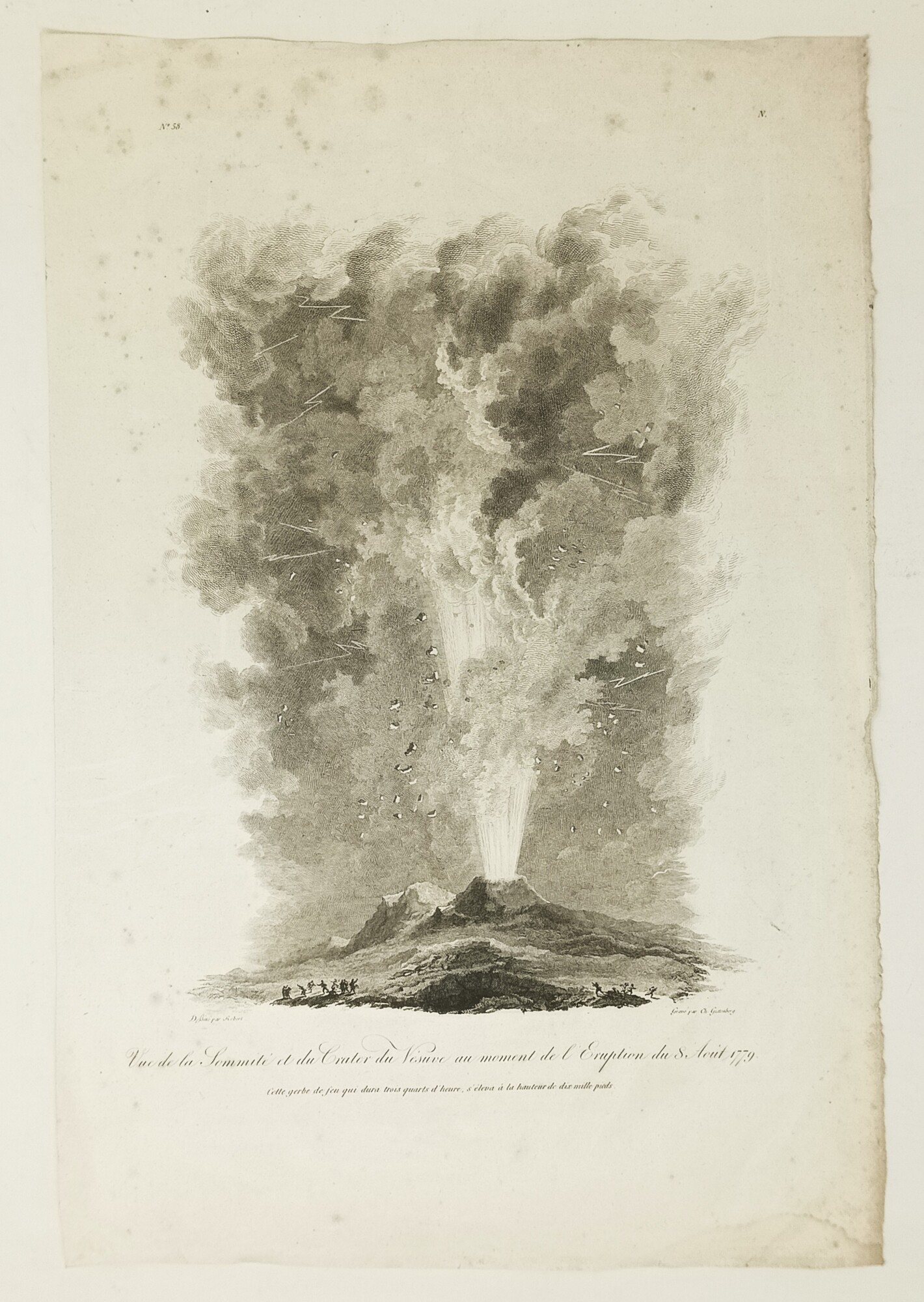 Vue de la Sommit&amp;eacute; et du Crater du V&amp;eacute;suve au …