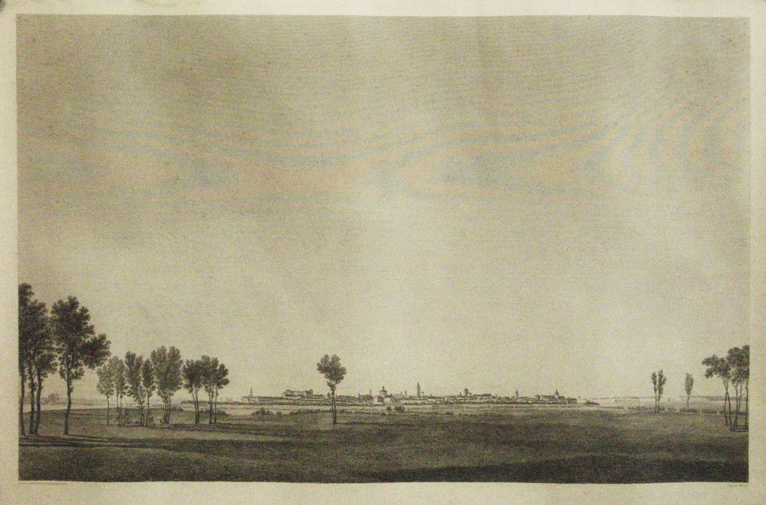 Vue de la ville et de la citadelle de Plaisance …