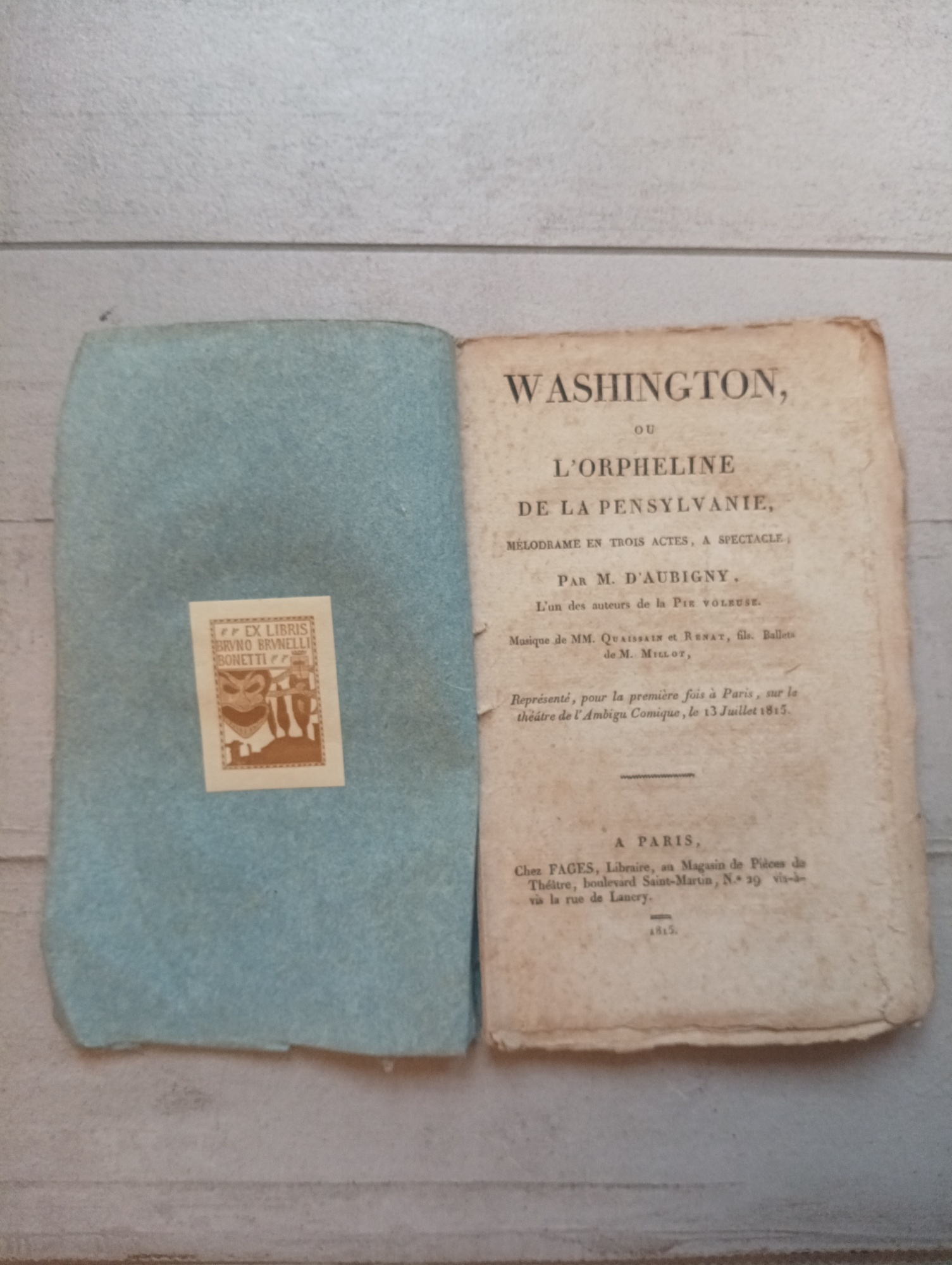 Washington, ou l'Orpheline de la Pensylvanie...
