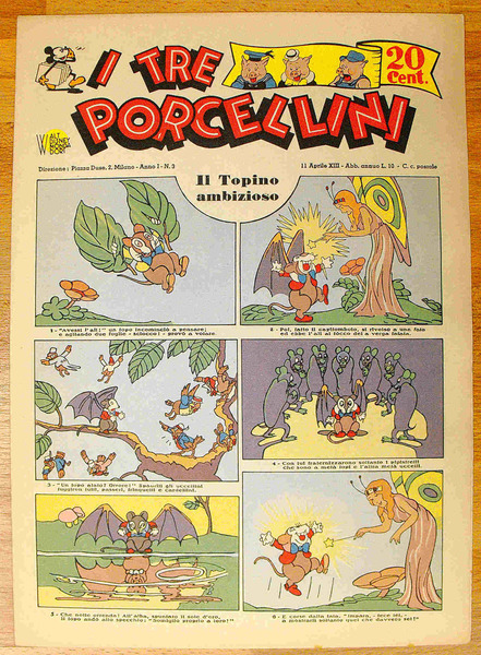 N. 10 numeri della testata disneyana I TRE PORCELLINI (dal …