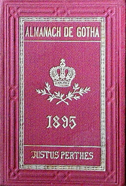 ALMANACH DE GOTHA - ANNUAIRE GENEALOGIQUE, DIPLOMATIQUE ET STATISTIQUE 1895