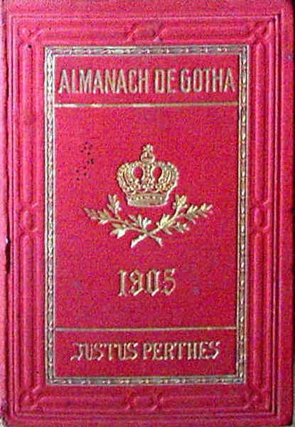 ALMANACH DE GOTHA - ANNUAIRE GENEALOGIQUE, DIPLOMATIQUE ET STATISTIQUE 1905