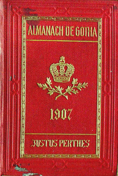 ALMANACH DE GOTHA - ANNUAIRE GENEALOGIQUE, DIPLOMATIQUE ET STATISTIQUE 1907