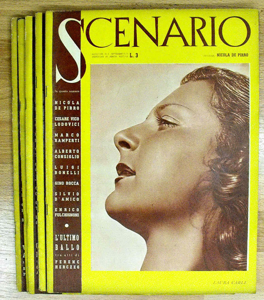 SCENARIO - Annata 1939 (anno VIII) non completa (solo 8 …