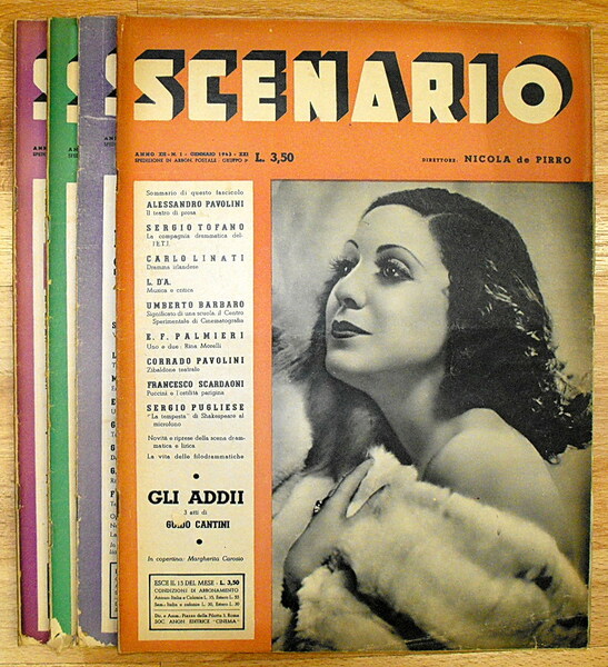 SCENARIO - Annata 1943 (anno XII) con completa (solo 4 …