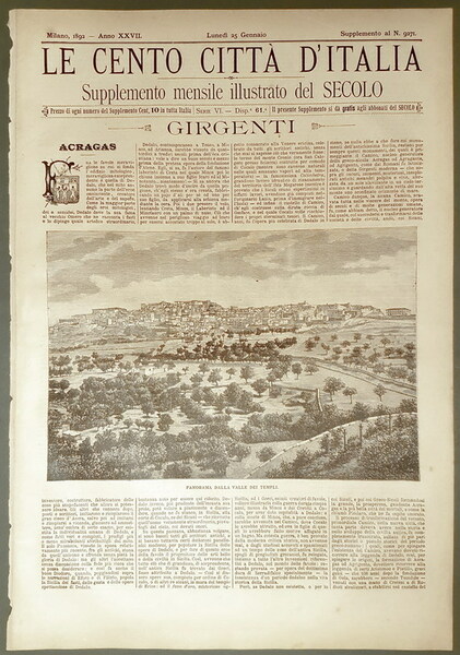 Le cento cittÃ d'Italia - GIRGENTI
