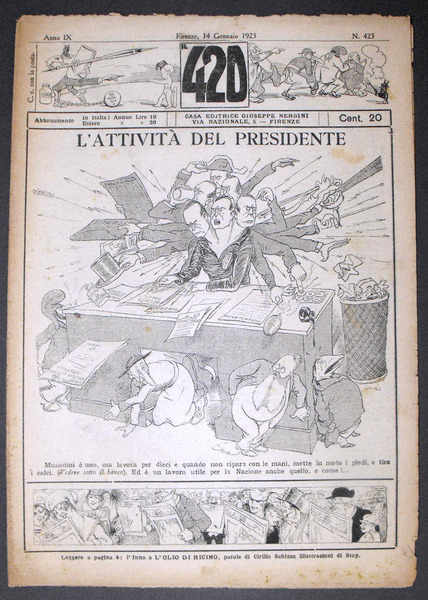 IL 420 - Settimanale satirico umoristico - Anno IX (gennaio …
