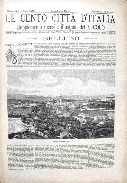 Le cento cittÃ d'Italia - BELLUNO
