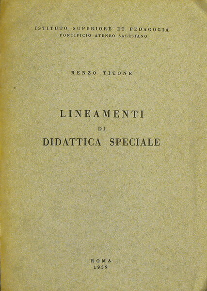 LINEAMENTI DI DIDATTICA SPECIALE