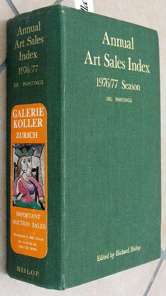 ANNUAL ART SALES INDEX - 1976/77 SEASON - OIL PAINTINGS