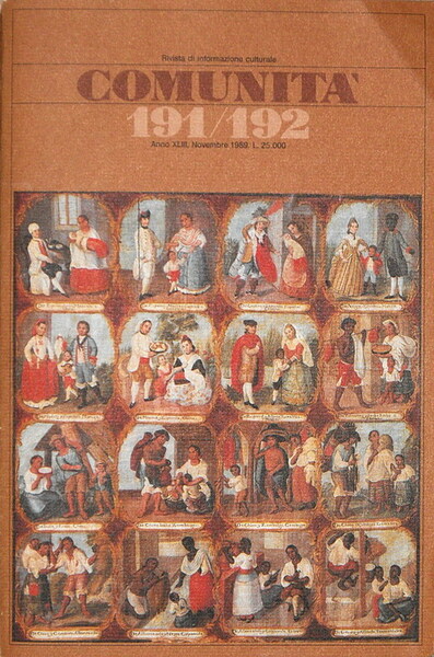 COMUNITA' 191/192 - Anno XLII, novembre 1989