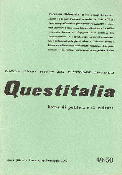 QUESTITALIA bozze di politica e di cultura - Anno quinto …