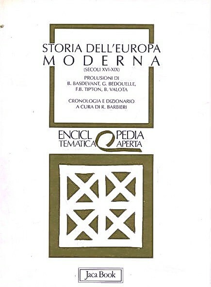 STORIA DELL'EUROPA MODERNA (secoli XVI-XIX)