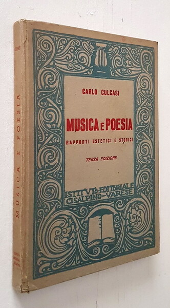 MUSICA E POESIA rapporti estetici e storici