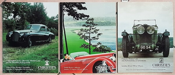 N. 3 Cataloghi d'Asta CHRISTIE'S: HISTORIC MOTOR CARS and Automobilia …