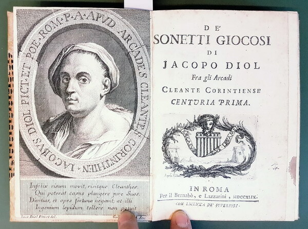 DE' SONETTI GIOCOSI di JACOPO DIOL Fra gli Arcadi Cleante …