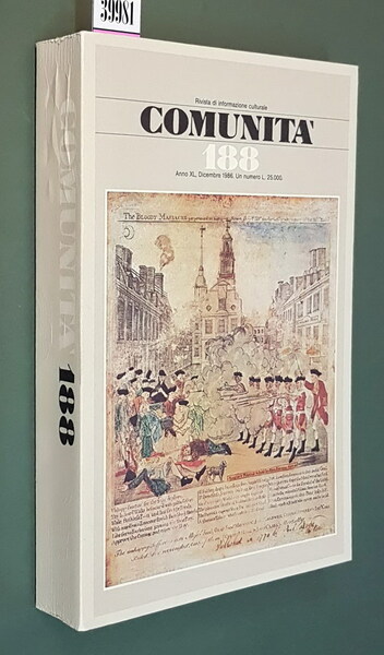 Rivista di informazione culturale COMUNITA' (N. 188) - Anno XL, …