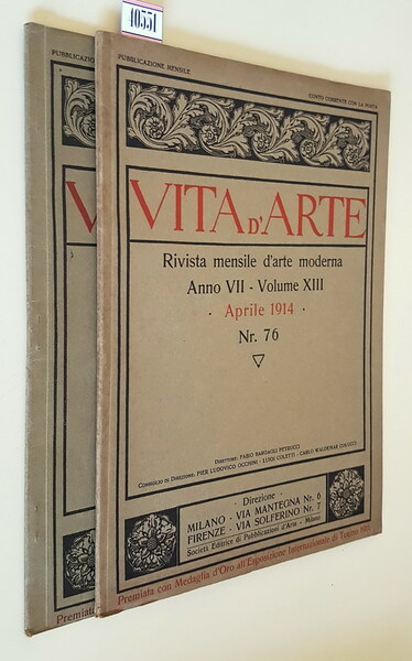VITA D'ARTE - Rivista mensile d'arte moderna (anno VII - …