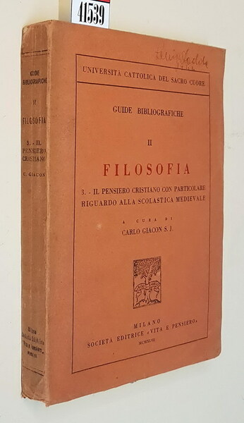 Guide bibliografiche (parte II) - FILOSOFIA - 3. Il pensiero …