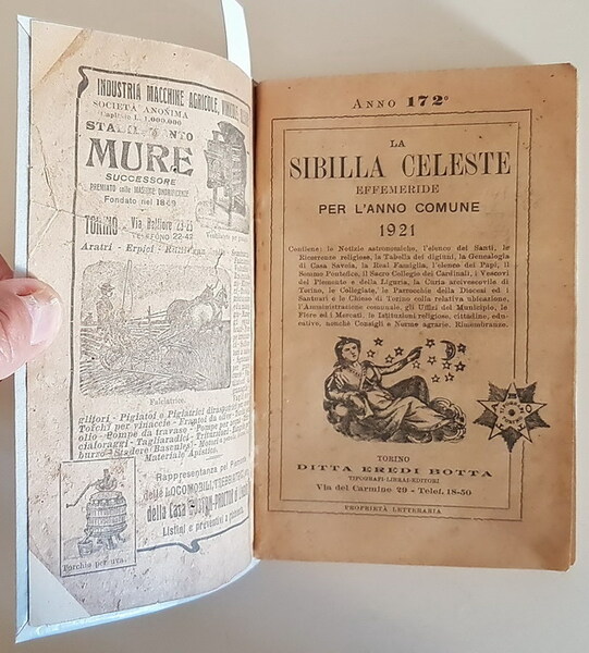 LA SIBILLA CELESTE - Effemeride per l'anno comune 1921 (anno …