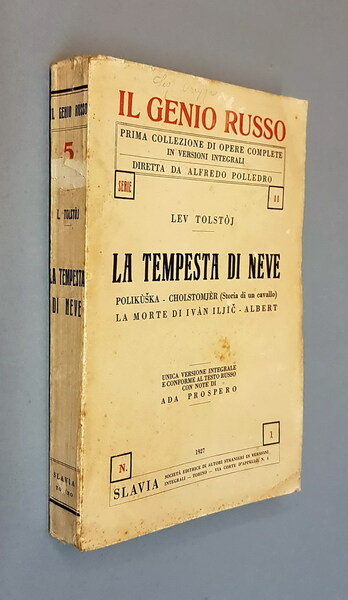 LA TEMPESTA DI NEVE - POLIKUSKA - CHOLSTOMJER (Storia di …