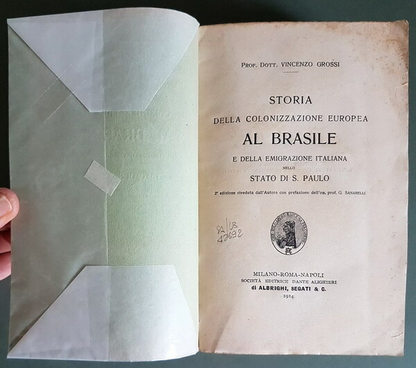 STORIA DELLA COLONIZZAZIONE EUROPEA AL BRASILE e della emigrazione italiana …