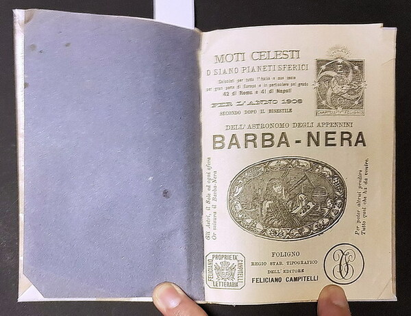 MOTI CELESTI o siano pianeti sferici per l'anno 1906, secondo …