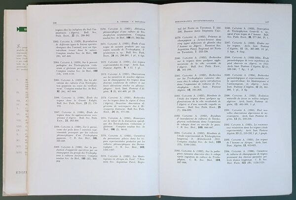 BIBLIOGRAPHIA MYCOPATHOLOGICA (1800-1940) - Volumi I e II