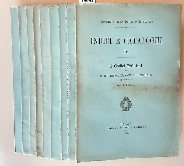 INDICI E CATALOGHI (IV.) - I CODICI PALATINI della R. …