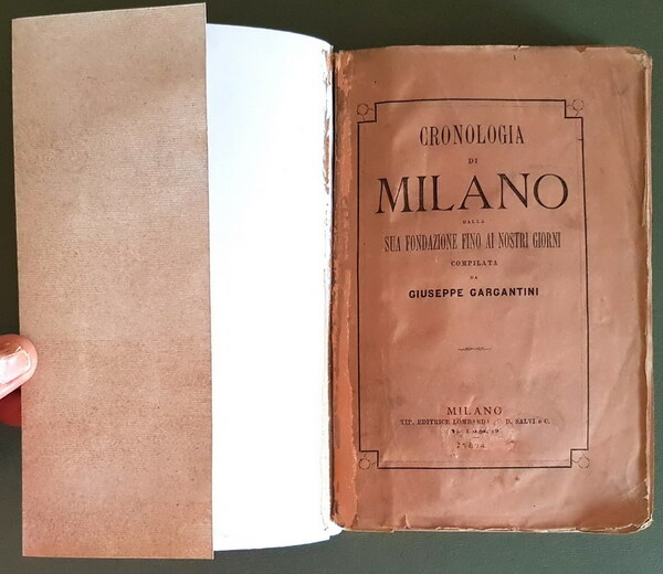 CRONOLOGIA DI MILANO dalla sua fondazione fino ai giorni nostri