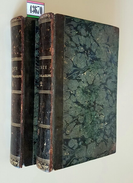 EPISTOLARIO DI GIUSEPPE GIUSTI preceduto dalla vita dell'Autore (volumi I …