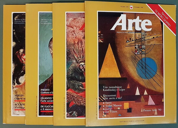 N. 4 riviste: ARTE mensile di arte, cultura, informazione - …