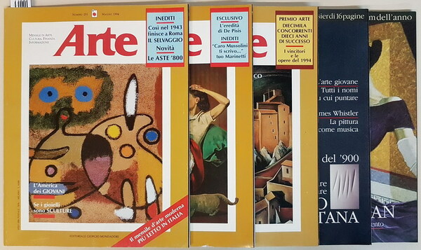 N. 5 riviste: ARTE mensile di arte, cultura, informazione (anno …
