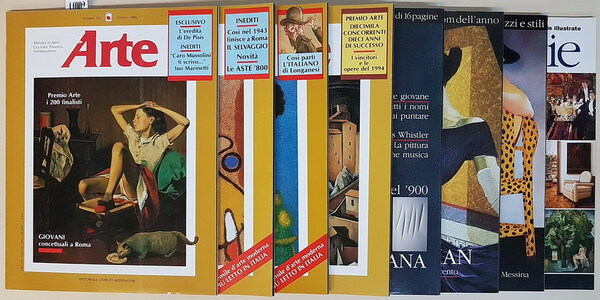 N. 8 riviste: ARTE mensile di arte, cultura, informazione (anno …