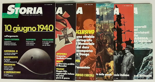 STORIA ILLUSTRATA - 1. semestre 1980 (N. 6 numeri)