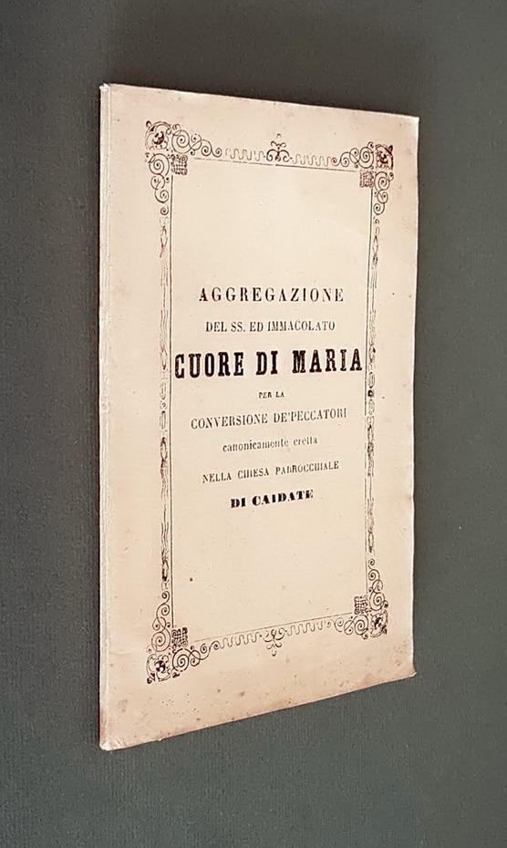 AGGREGAZIONE del SS. ed Immacolato CUORE DI MARIA per la …