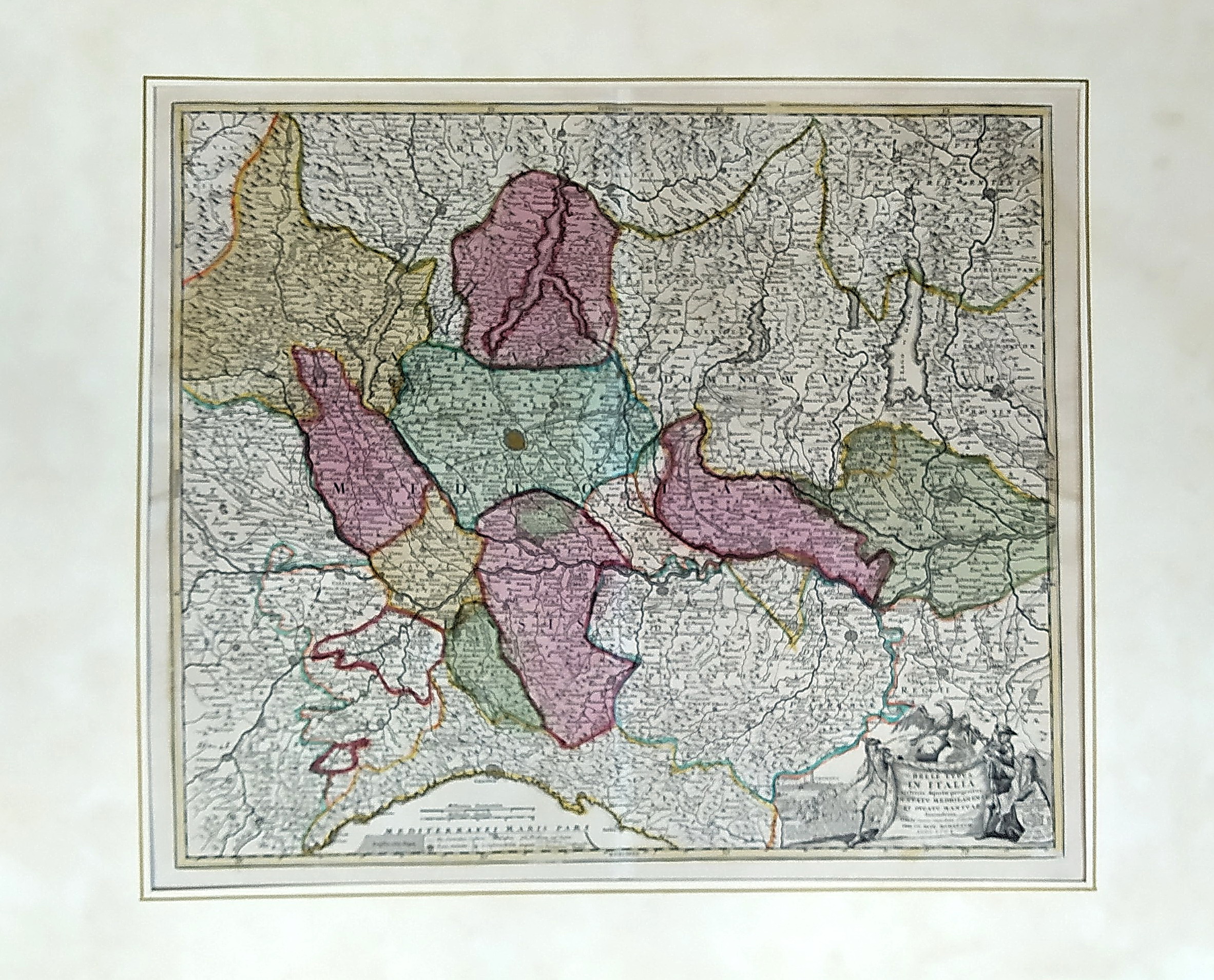 Antica carta: Belli Typus in Italia victricis Aquilae progressus in …