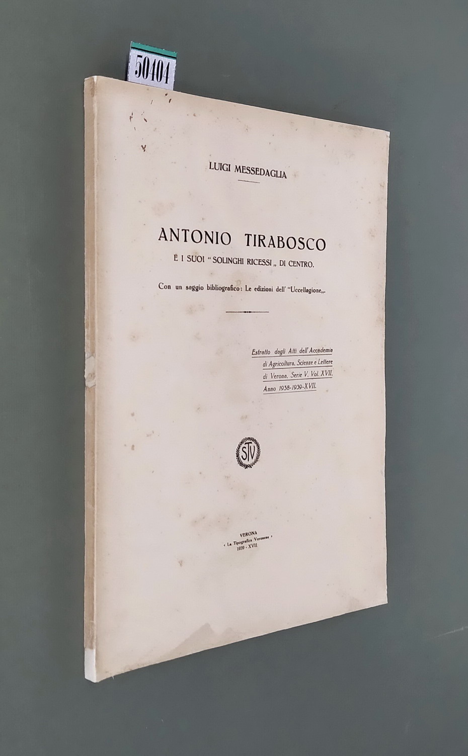 ANTONIO TIRABOSCO e i suoi SOLINGHI RICESSI di centro