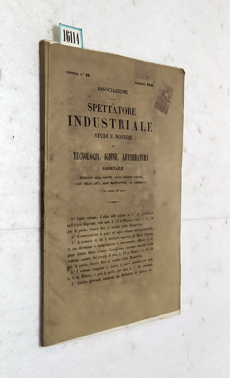 ASSOCIAZIONE ALLO SPETTATORE INDUSTRIALE - STUDI E NOTIZIE DI TECNOLOGIA, …