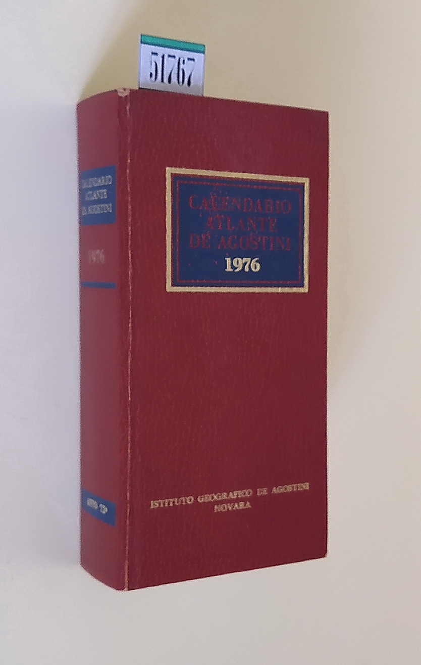 CALENDARIO ATLANTE DE AGOSTINI 1976 (anno 72)