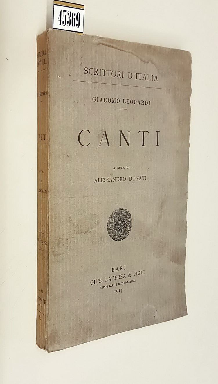 CANTI a cura di Alessandro Donati