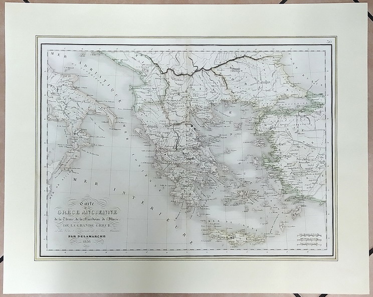 CARTA DELLA GRECIA ANTICA (Carte de la GrÃ¨ce Ancienne)