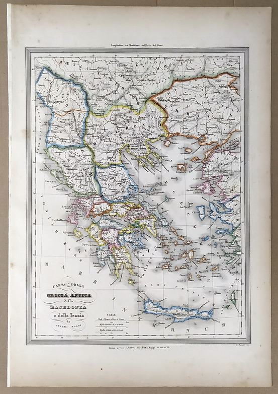 CARTA DELLA TURCHIA EUROPEA e della GRECIA
