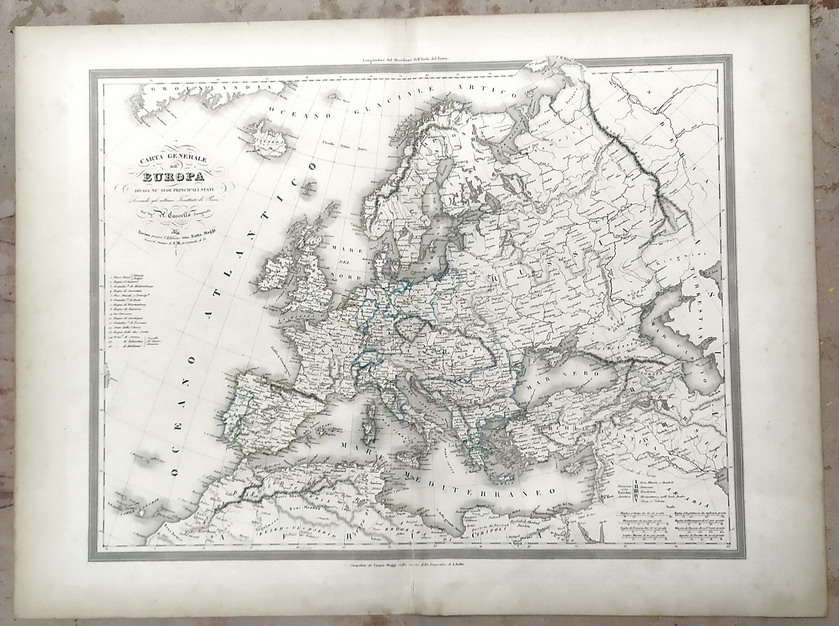 CARTA GENERALE DELL'EUROPA DIVISA NEI SUOI PRINCIPALI STATI Secondo gli …