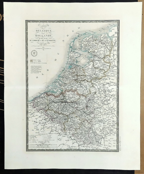 CARTE DE LA BELGIQUE de la HOLLANDE et des Duches …