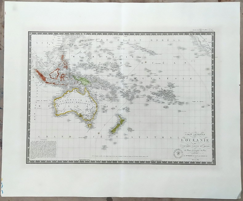 CARTE GENERALE DE L'OCEANIE ou Cinquieme Partie du Monde
