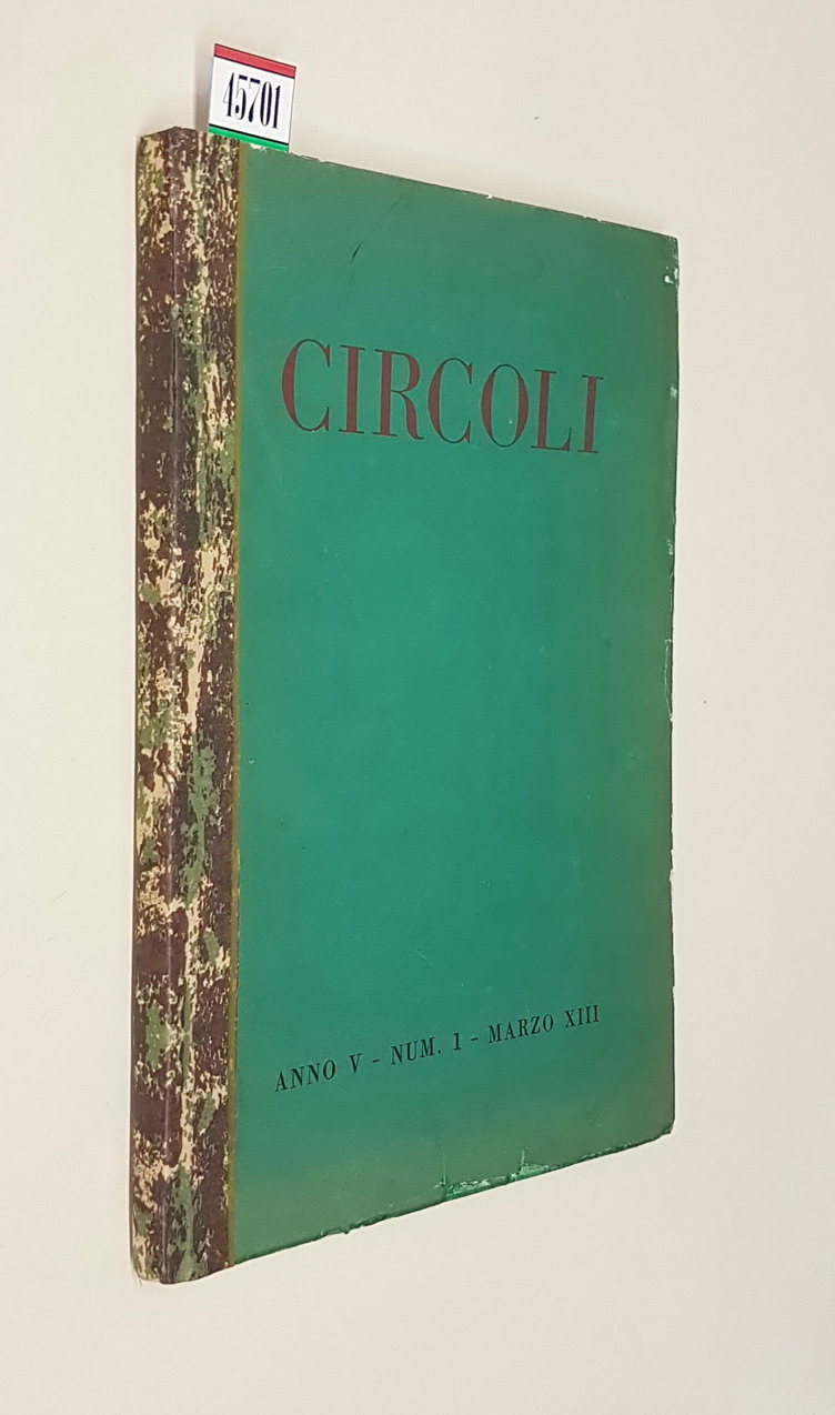 CIRCOLI RIVISTA DI LETTERATURA E CRITICA (anno V) - Num. …