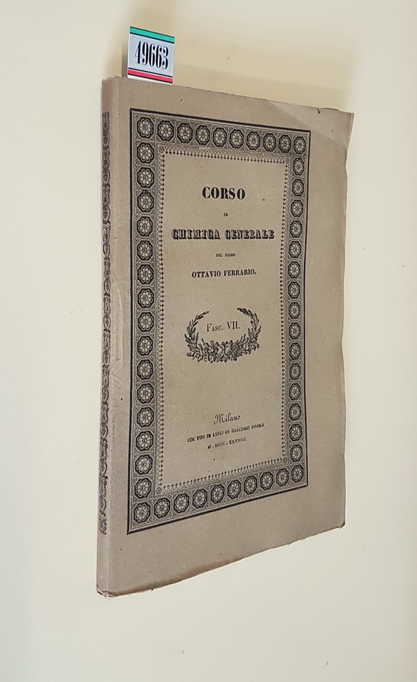 CORSO DI CHIMICA GENERALE (fascicolo VII)