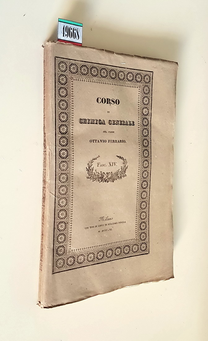 CORSO DI CHIMICA GENERALE (fascicolo XIV)